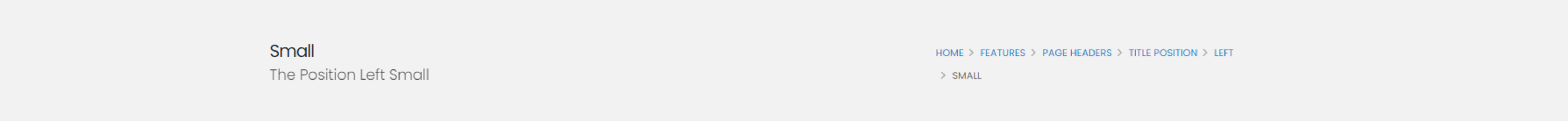 The Postion Left Small